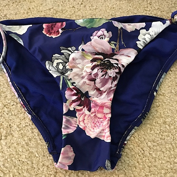 🆕🔥RACHEAL ROY:VERY CUTE-BLUE&FLORAL CHEEKINY 👙SNICH  BOTTOMS TO MAKE BOOTYPOP - Picture 5 of 14